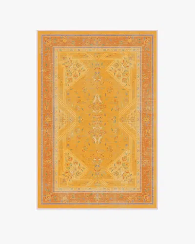 Ruggable Colorful Loom Mango Flatwoven Rug By Iris Apfel In Yellow
