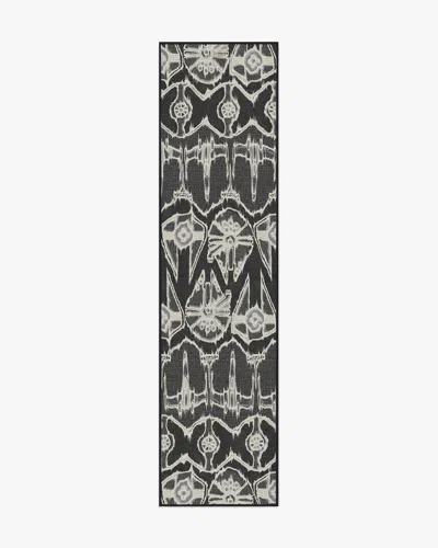 Ruggable Corellian Ikat Black Flatwoven Rug