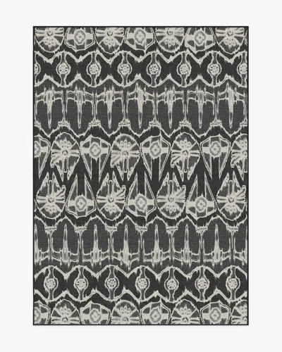 Ruggable Corellian Ikat Black Flatwoven Rug