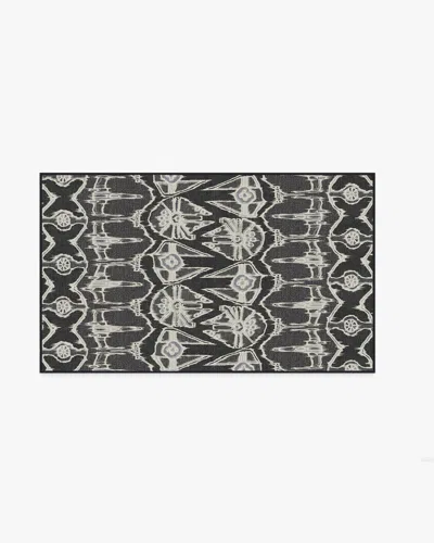 Ruggable Corellian Ikat Black Flatwoven Rug