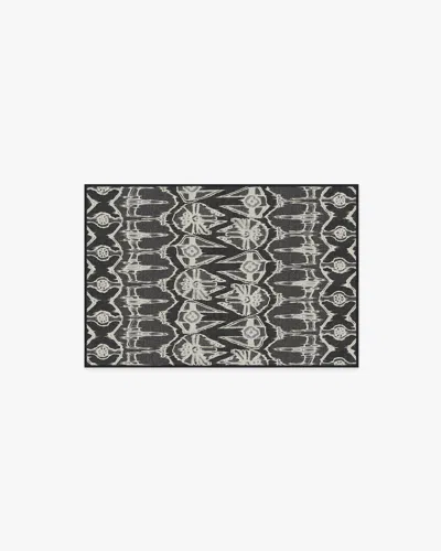 Ruggable Corellian Ikat Black Flatwoven Rug