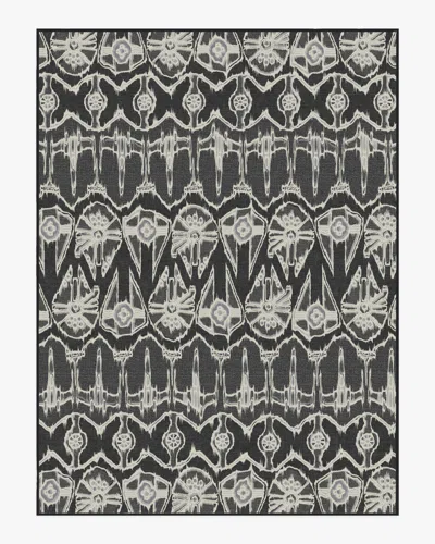 Ruggable Corellian Ikat Black Flatwoven Rug