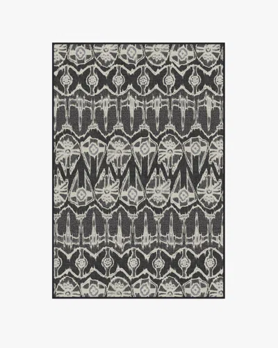 Ruggable Corellian Ikat Black Flatwoven Rug