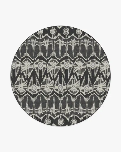 Ruggable Corellian Ikat Black Flatwoven Rug