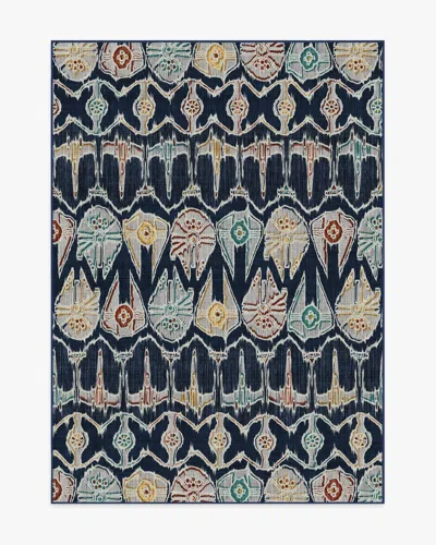 Ruggable Corellian Ikat Navy Flatwoven Rug In Blue
