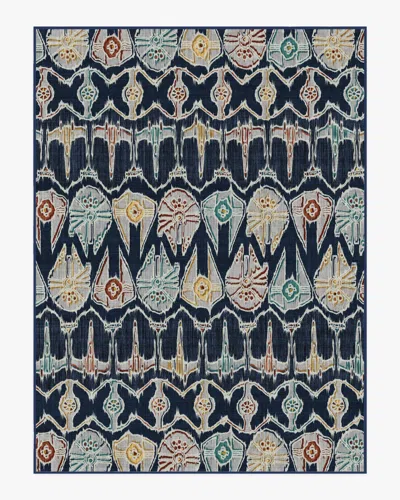 Ruggable Corellian Ikat Navy Flatwoven Rug In Multi