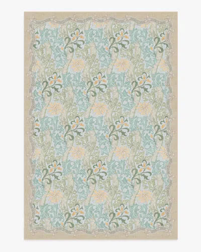 Ruggable Cornflower Yellow & Sage Flatwoven Rug By Morris & Co. In Multi