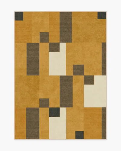 Ruggable Corso Ochre Flatwoven Rug By The Local Project In Yellow