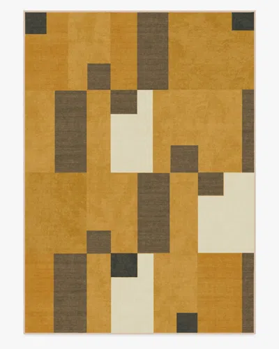 Ruggable Corso Ochre Flatwoven Rug By The Local Project In Yellow
