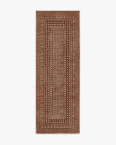 Ruggable Cyrus Terracotta Flatwoven Rug In Brown