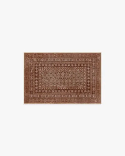 Ruggable Cyrus Terracotta Flatwoven Rug In Brown