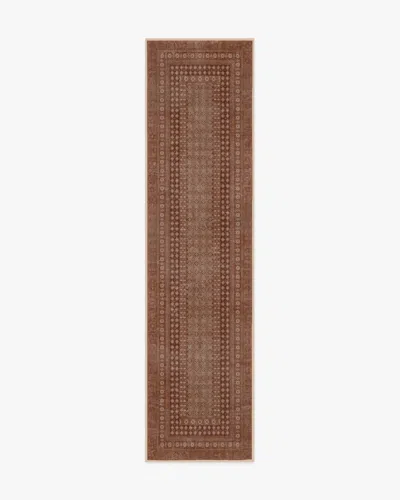 Ruggable Cyrus Terracotta Flatwoven Rug In Brown