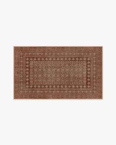 Ruggable Cyrus Terracotta Flatwoven Rug In Brown