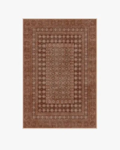 Ruggable Cyrus Terracotta Flatwoven Rug In Brown