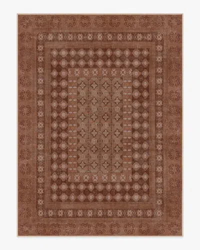 Ruggable Cyrus Terracotta Flatwoven Rug In Brown