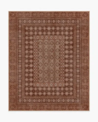 Ruggable Cyrus Terracotta Flatwoven Rug In Brown