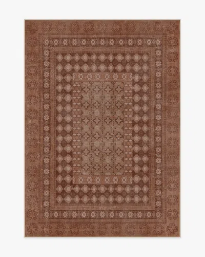 Ruggable Cyrus Terracotta Flatwoven Rug In Brown