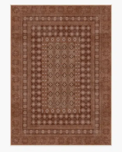 Ruggable Cyrus Terracotta Flatwoven Rug In Brown
