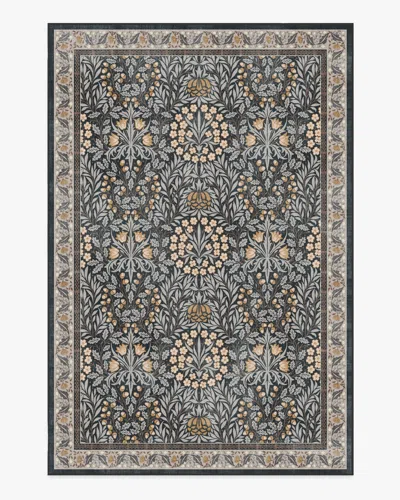 Ruggable Daisy & Oak Charcoal Flatwoven Rug By Morris & Co. In Black