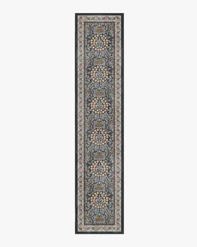 Ruggable Daisy & Oak Charcoal Flatwoven Rug By Morris & Co. In Black