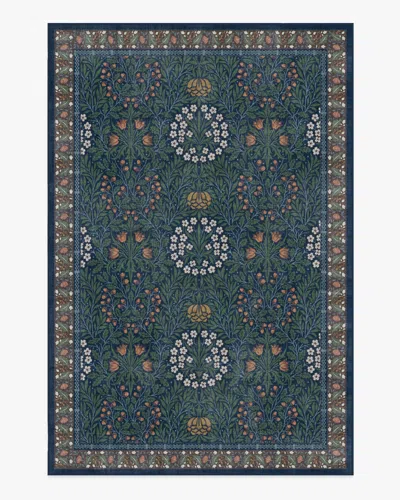 Ruggable Daisy & Oak Indigo Flatwoven Rug By Morris & Co. In Blue