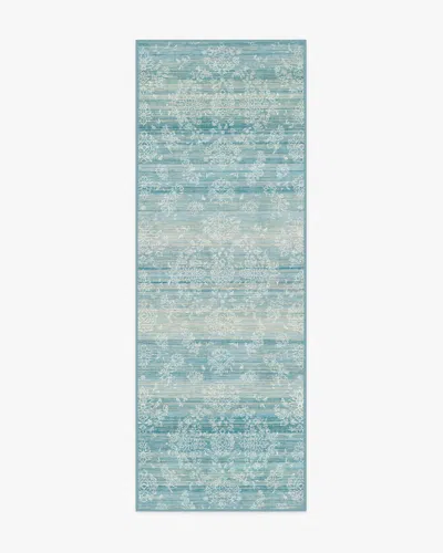 Ruggable Dara Soft Teal Flatwoven Rug In Multi