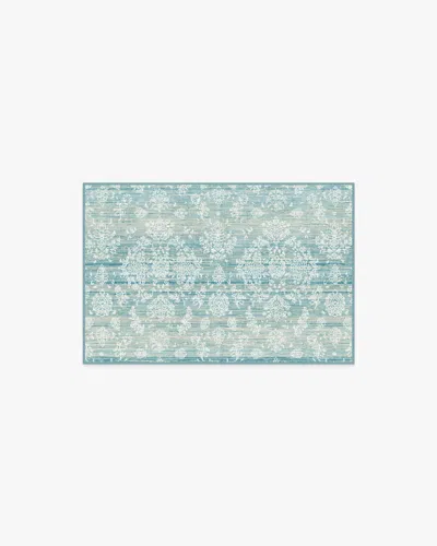 Ruggable Dara Soft Teal Flatwoven Rug In Multi