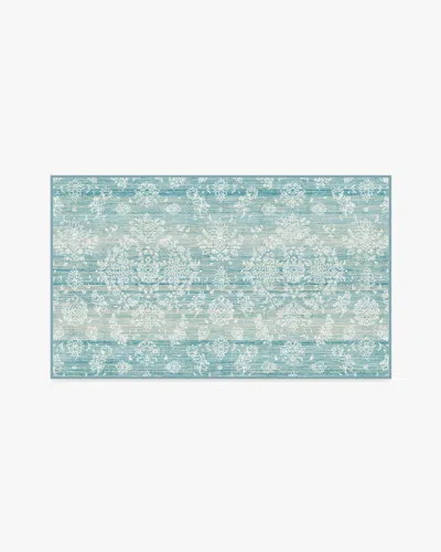 Ruggable Dara Soft Teal Flatwoven Rug In Multi