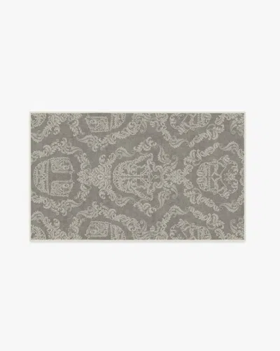 Ruggable Dark Side Damask Stone Flatwoven Rug In Gray