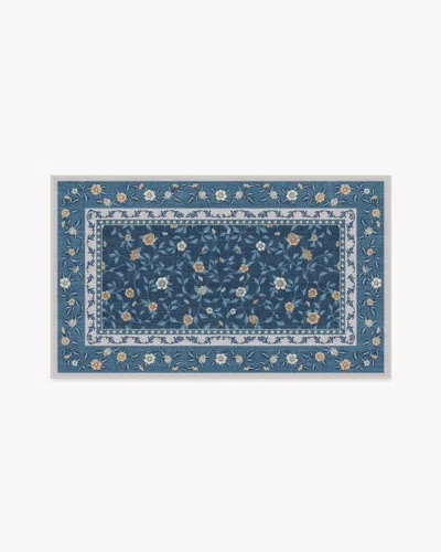 Ruggable Della Blue & Ivory Outdoor Rug