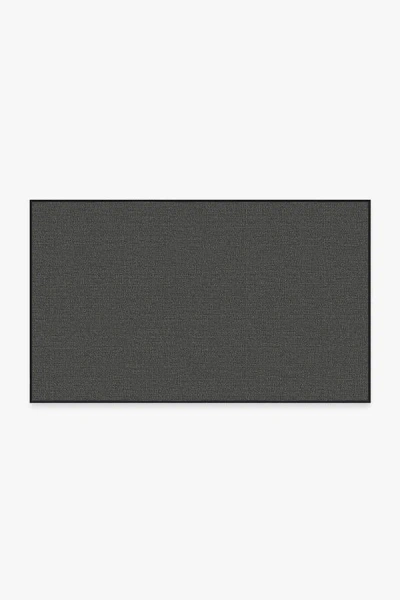 Ruggable Denim Solid Black Outdoor Rug