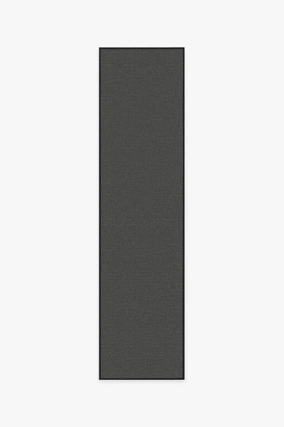 Ruggable Denim Solid Black Outdoor Rug In Gray