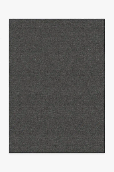 Ruggable Denim Solid Black Outdoor Rug