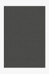 Ruggable Denim Solid Black Outdoor Rug In Black