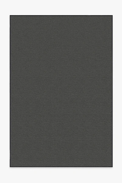 Ruggable Denim Solid Black Outdoor Rug