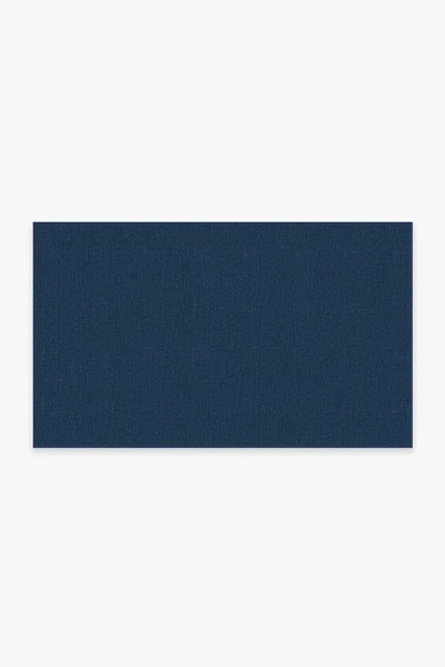 Ruggable Denim Solid Indigo Blue Outdoor Rug