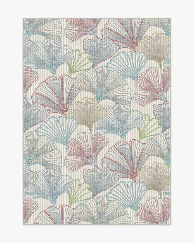 Ruggable Deniz Blue & Red Flatwoven Rug In Black
