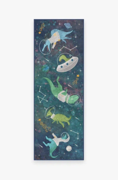 Ruggable Dinosaurs In Space Flatwoven Rug In Multi