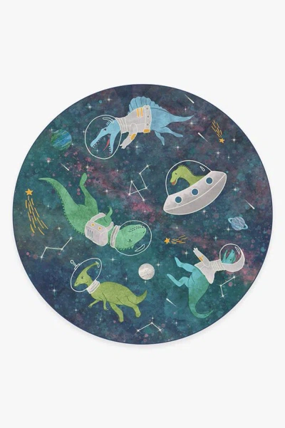 Ruggable Dinosaurs In Space Flatwoven Rug In Blue