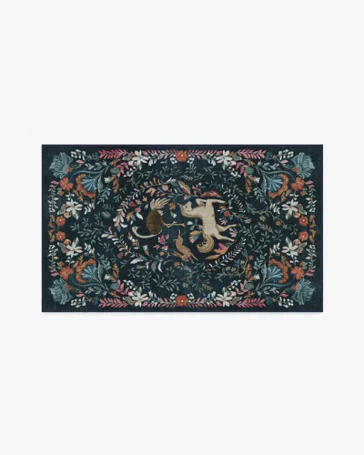 Ruggable Dreamweaver Blue Multicolor Flatwoven Rug By Iris Apfel
