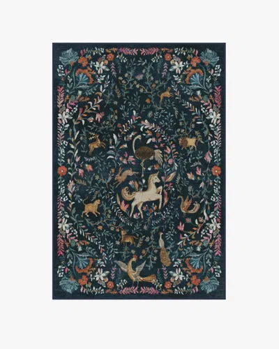 Ruggable Dreamweaver Blue Multicolor Flatwoven Rug By Iris Apfel