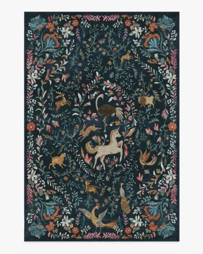 Ruggable Dreamweaver Blue Multicolor Flatwoven Rug By Iris Apfel