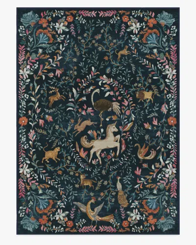Ruggable Dreamweaver Blue Multicolor Flatwoven Rug By Iris Apfel
