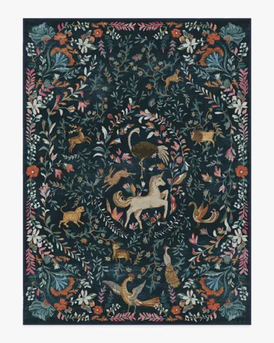 Ruggable Dreamweaver Blue Multicolor Flatwoven Rug By Iris Apfel