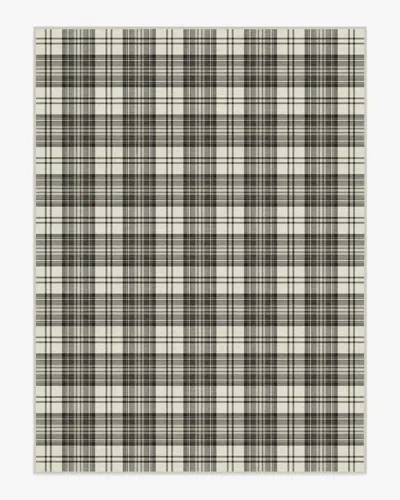 Ruggable Dress Stewart Tartan Black & Ivory Flatwoven Rug