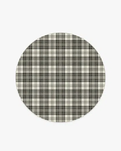 Ruggable Dress Stewart Tartan Black & Ivory Flatwoven Rug