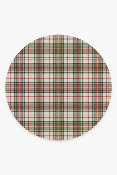 Ruggable Dress Stewart Tartan Flatwoven Rug In Brown