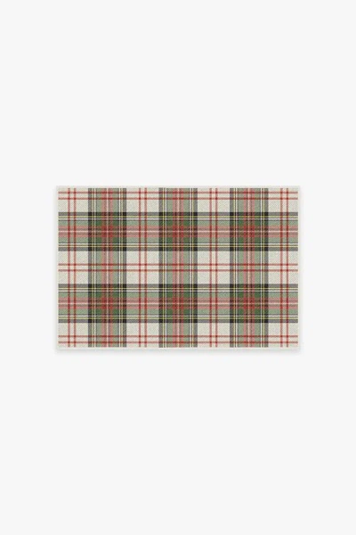 Ruggable Dress Stewart Tartan Flatwoven Rug In Brown