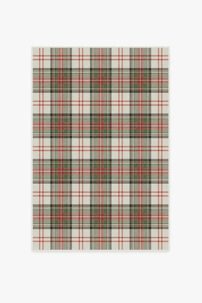 Ruggable Dress Stewart Tartan Flatwoven Rug In Brown
