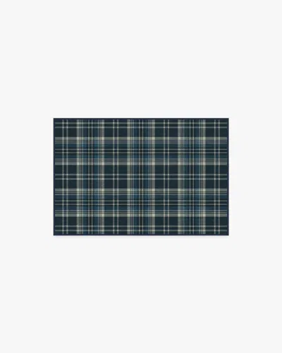 Ruggable Dress Stewart Tartan Navy Flatwoven Rug In Multi